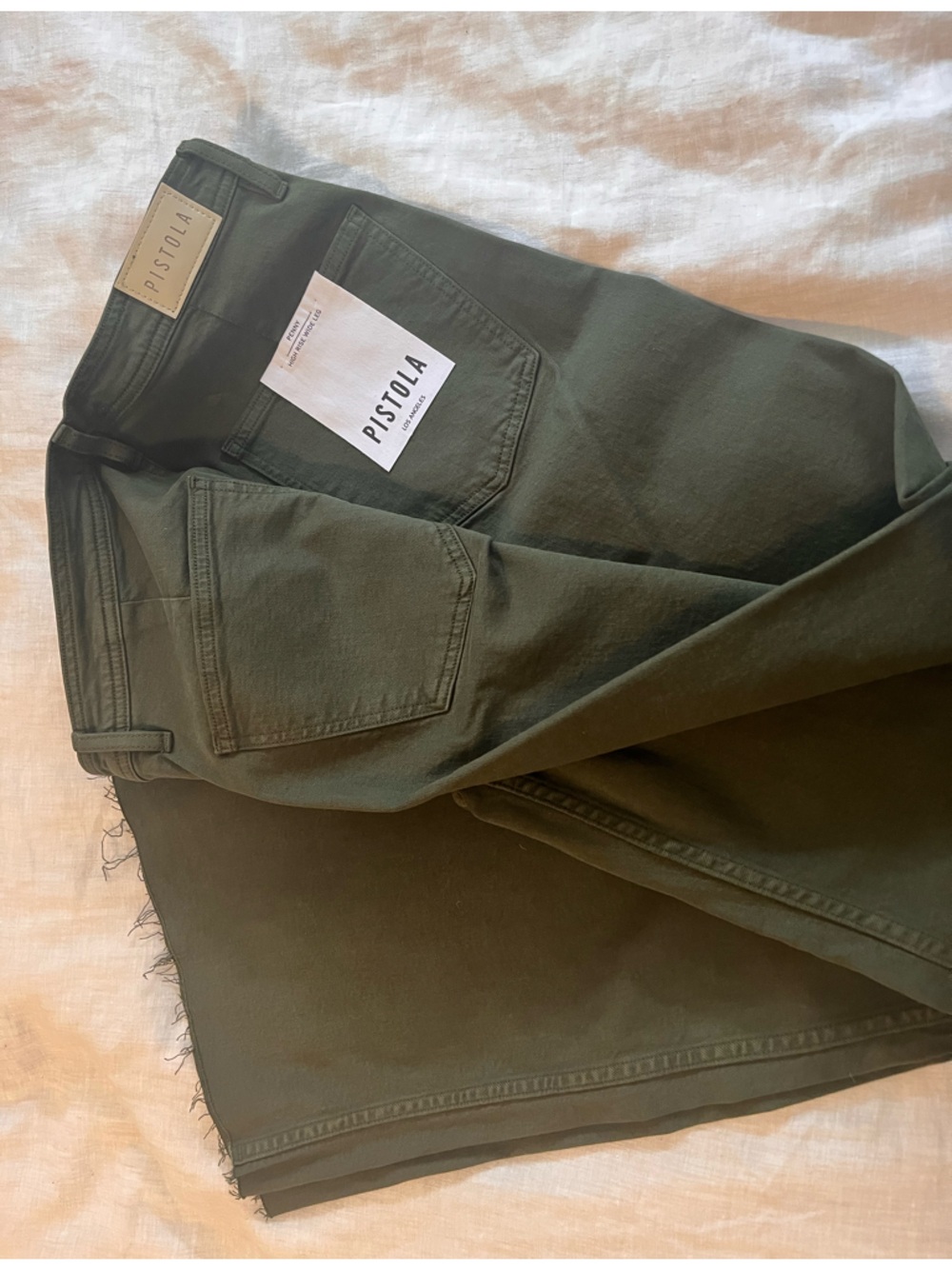 pistola Dark Olive Straight-Leg Jeans